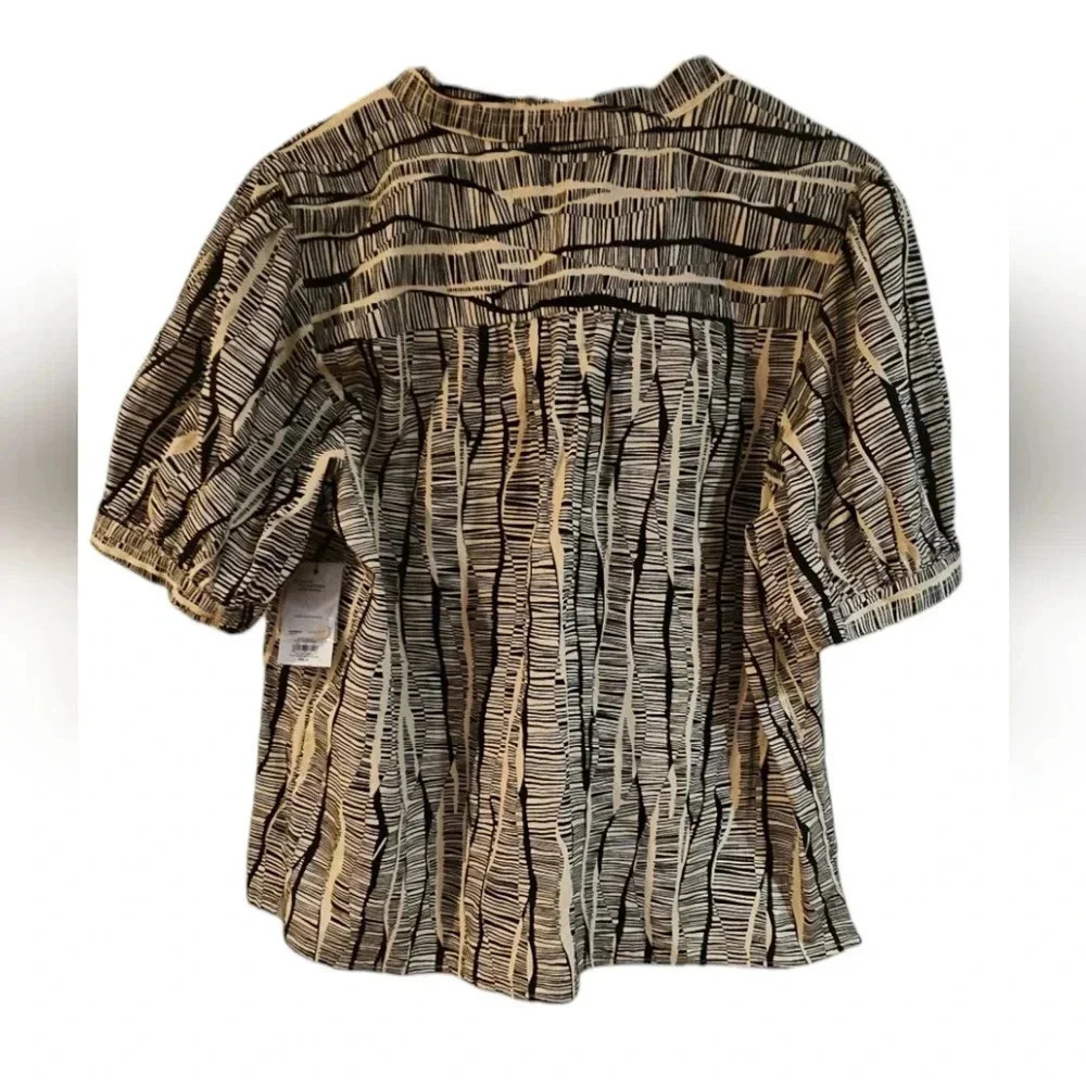 Nine West - NEW Puff Sleeve Button Down Blouse​​​​​ - Picture 3 of 7